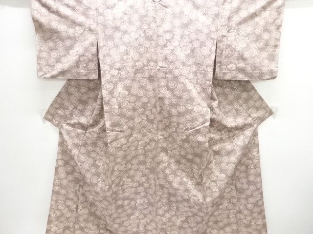 JAPANESE KIMONO / HITOE TSUMUGI / WOVEN KIKU 